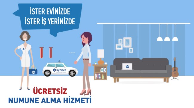 Evden / İşyerinden Numune Alma Hizmeti ile Siz Nerede Synevo Orada.